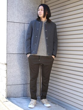 「FACTOTUM（ファクトタム）のアイテム（ブルゾン）」を使った、FACTOTUM_Teraoさん（メンズ・176cm）の冬コーディネート