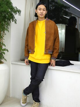 「FACTOTUM（ファクトタム）のアイテム（ジャケット/アウター）」を使った、FACTOTUM_Teraoさん（メンズ・176cm）の冬コーディネート