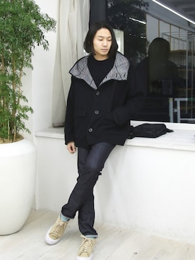 「FACTOTUM（ファクトタム）のアイテム（ジャケット/アウター）」を使った、FACTOTUM_Teraoさん（メンズ・176cm）の冬コーディネート