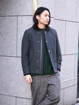 「FACTOTUM（ファクトタム）のアイテム（ジャケット/アウター）」を使った、FACTOTUM_Teraoさん（メンズ・176cm）の冬コーディネート