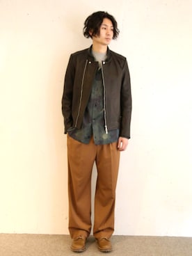 「FACTOTUM（ファクトタム）のアイテム（ジャケット/アウター）」を使った、FACTOTUM_Teraoさん（メンズ・176cm）の春コーディネート