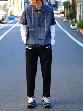 「FACTOTUM（ファクトタム）のアイテム（パンツ）」を使った、FACTOTUM_Teraoさん（メンズ・176cm）の春コーディネート