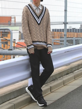 「FACTOTUM（ファクトタム）のアイテム（パンツ）」を使った、FACTOTUM_Teraoさん（メンズ・176cm）の春コーディネート