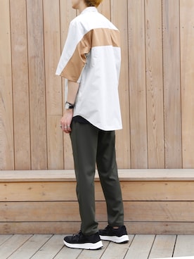 「FACTOTUM（ファクトタム）のアイテム（パンツ）」を使った、FACTOTUM_Teraoさん（メンズ・176cm）の夏コーディネート
