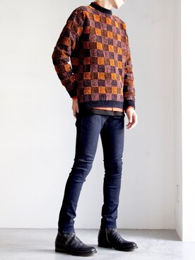 「FACTOTUM（ファクトタム）のアイテム（ブーツ）」を使った、FACTOTUM_Teraoさん（メンズ・176cm）の秋コーディネート