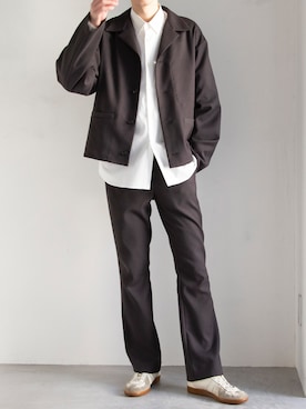 「FACTOTUM（ファクトタム）のアイテム（ジャケット/アウター）」を使った、FACTOTUM_Teraoさん（メンズ・176cm）の春コーディネート