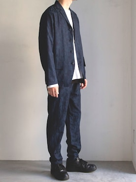 「FACTOTUM（ファクトタム）のアイテム（ジャケット/アウター）」を使った、FACTOTUM_Teraoさん（メンズ・176cm）の春コーディネート