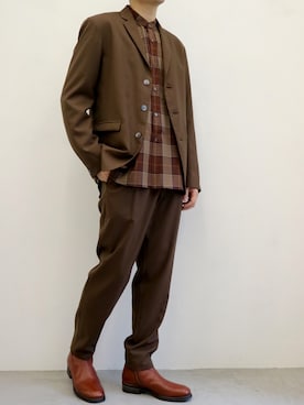 「FACTOTUM（ファクトタム）のアイテム（ジャケット/アウター）」を使った、FACTOTUM_Teraoさん（メンズ・176cm）の秋コーディネート