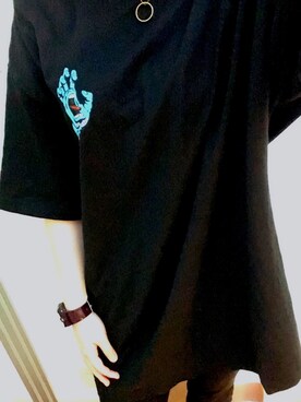 「アイテム（腕時計、パープル系）」を使った、かみつれさん（レディース・162cm）の夏コーディネート