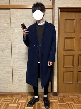 「EMMA CLOTHES（エマクローズ）のアイテム（その他アウター）」を使った、りょーたさん（メンズ・172cm）の冬コーディネート
