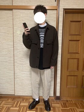 「RAGEBLUE（レイジブルー）のアイテム（その他シューズ）」を使った、りょーたさん（メンズ・172cm）の冬コーディネート