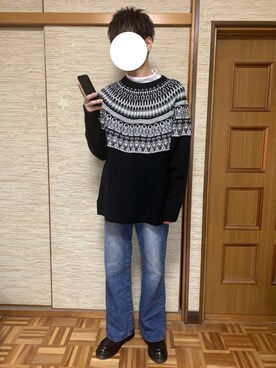 「RAGEBLUE（レイジブルー）のアイテム（その他シューズ）」を使った、りょーたさん（メンズ・172cm）の冬コーディネート