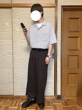 「RAGEBLUE（レイジブルー）のアイテム（その他シューズ）」を使った、りょーたさん（メンズ・172cm）の春コーディネート
