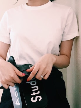 「Acne Studios（アクネストゥディオズ）のアイテム（サンダル）」を使った、RIHOさん（レディース・158cm）の夏コーディネート