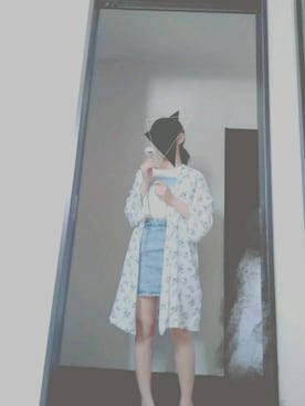 「EGOIST（エゴイスト）のアイテム（スカート）」を使った、えぬさんさん（レディース・154cm）の夏コーディネート