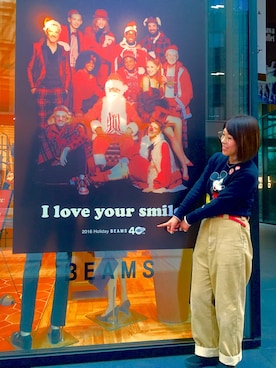 Emika Abeさん（レディース・162cm）の冬コーディネート