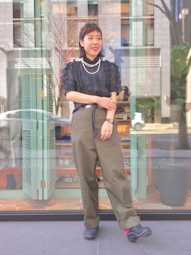 Emika Abeさん（レディース・162cm）の春コーディネート