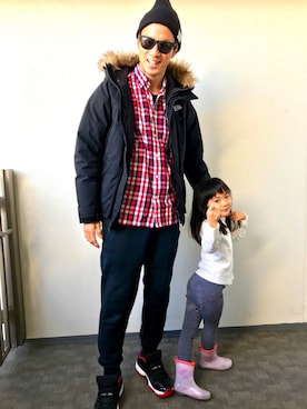 「TOMMY HILFIGER」｜「アイテム（ダウンジャケット/コート）」を使った、魔裟さん（メンズ・180cm）の冬コーディネート
