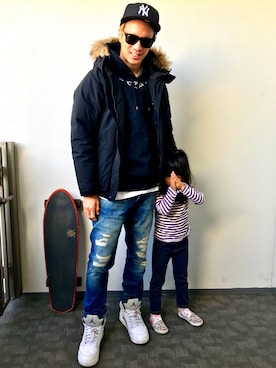 魔裟さん（メンズ・180cm）の冬コーディネート