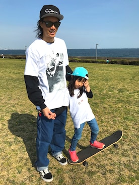 「Diamondのアイテム」を使った、魔裟さん（メンズ・180cm）の春コーディネート