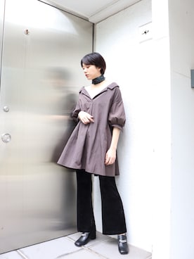 野川小乃葉さん（レディース・163cm）の春コーディネート