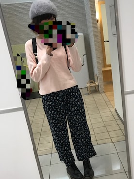 「DHOLIC（ディーホリック）のアイテム（ハンチング/ベレー帽）」を使った、Sさん（レディース・170cm）の冬コーディネート