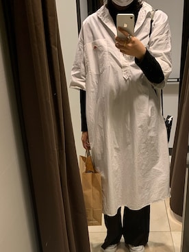 「DANTON（ダントン）のアイテム（ワンピース/ドレス）」を使った、ナナさん（レディース・157cm）の秋コーディネート
