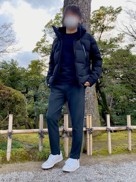 「Right-on（ライトオン）のアイテム（スウェットパンツ）」を使った、skrさん（メンズ・179cm）の冬コーディネート