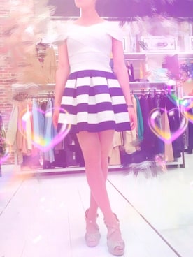 「WILLSELECTION（ウィルセレクション）のアイテム（シューズ）」を使った、園崎みゆさん（レディース・153cm）の夏コーディネート