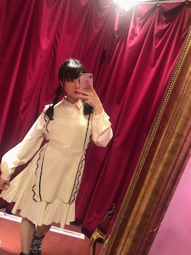 「原宿」｜「アイテム（シャツワンピース）」を使った、園崎みゆさん（レディース・153cm）の春コーディネート