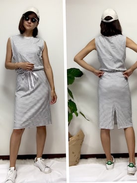 「theory（セオリー）のアイテム（ワンピース/ドレス）」を使った、amie_i1026さん（レディース・172cm）の秋コーディネート