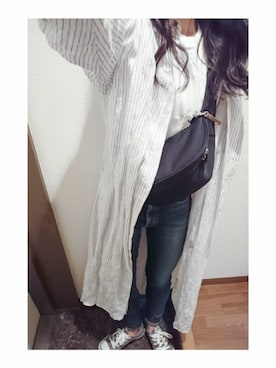 「A part by（アパートバイ）のアイテム（シャツワンピース）」を使った、hochikisuさん（レディース・155cm）の夏コーディネート