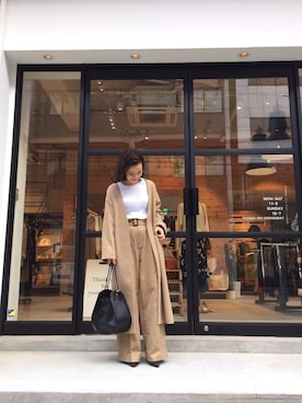 ERINA  TAMOTSUさん（レディース・153cm）の冬コーディネート