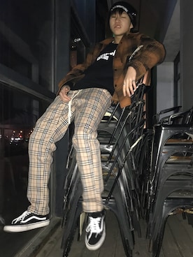 「GIVENCHY（ジバンシイ）のアイテム（パーカー）」を使った、SSY_esuさん（メンズ・183cm）の冬コーディネート