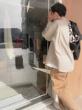 「White Mountaineering」｜「アイテム（ナイロンジャケット）」を使った、keita.さん（メンズ・182cm）の夏コーディネート