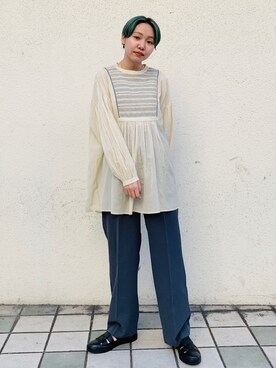 「kbf_ootd」｜kanoさん（レディース・157cm）の春コーディネート