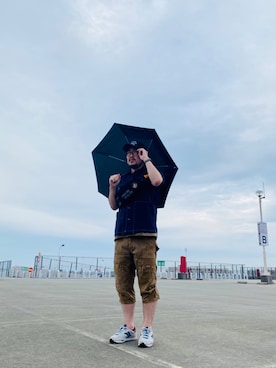 「AVIREX（アヴィレックス）のアイテム（その他）」を使った、小倉貴之さん（メンズ・175cm）の夏コーディネート