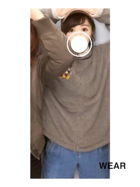 「切りっぱなし」｜「アイテム（キャップ）」を使った、momoさん（レディース・160cm）の冬コーディネート