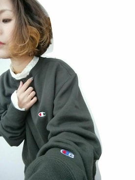 「アイテム（イヤリング）」を使った、みっちゃんさん（レディース・148cm）の冬コーディネート