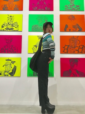 「足長効果」｜長谷川 美月さん（レディース・154cm）の春コーディネート