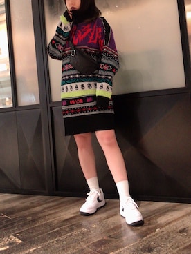 「AIR FORCE 1」｜長谷川 美月さん（レディース・154cm）の秋コーディネート