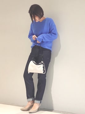 「tee Lisa（ティーリサ）のアイテム」を使った、asuka.kさん（レディース・160cm）の秋コーディネート