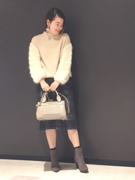 asuka.kさん（レディース・160cm）の冬コーディネート