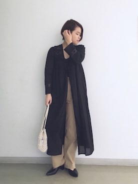 「RIVEDROITE」｜「アイテム（スリッポン）」を使った、asuka.kさん（レディース・160cm）の春コーディネート