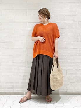 asuka.kさん（レディース・160cm）の春コーディネート