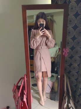 「ALDO（アルド）のアイテム（サンダル）」を使った、Lin Hsin Jungさん（レディース・162cm）の春コーディネート