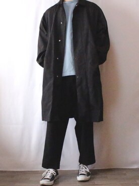 「JUNRED（ジュンレッド）のアイテム（その他アウター）」を使った、takuさん（メンズ・177cm）の冬コーディネート