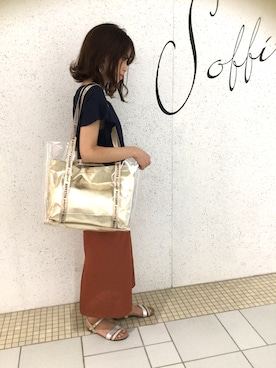 「SOFFITTO（ソフィット）のアイテム」を使った、TANAKA.mさん（レディース・152cm）の夏コーディネート