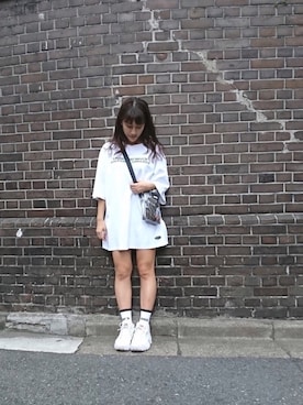 「FILA（フィラ）のアイテム（スニーカー）」を使った、かりんとーさん（レディース・155cm）の秋コーディネート