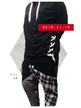 「パンクコーデ」｜「アイテム（パーカー）」を使った、PSYCHOｻｲｺちゃんさん（レディース・165cm）の春コーディネート